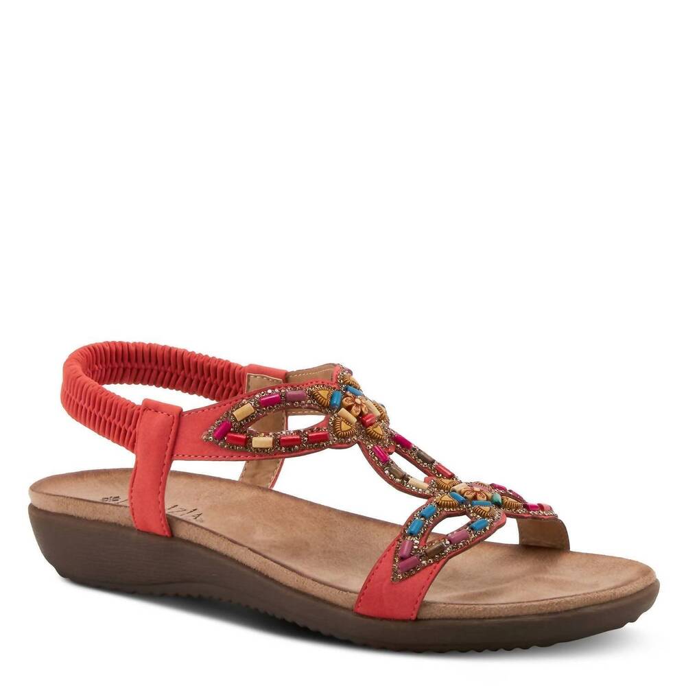NEW PATRIZIA women's volcanic sandals in coral